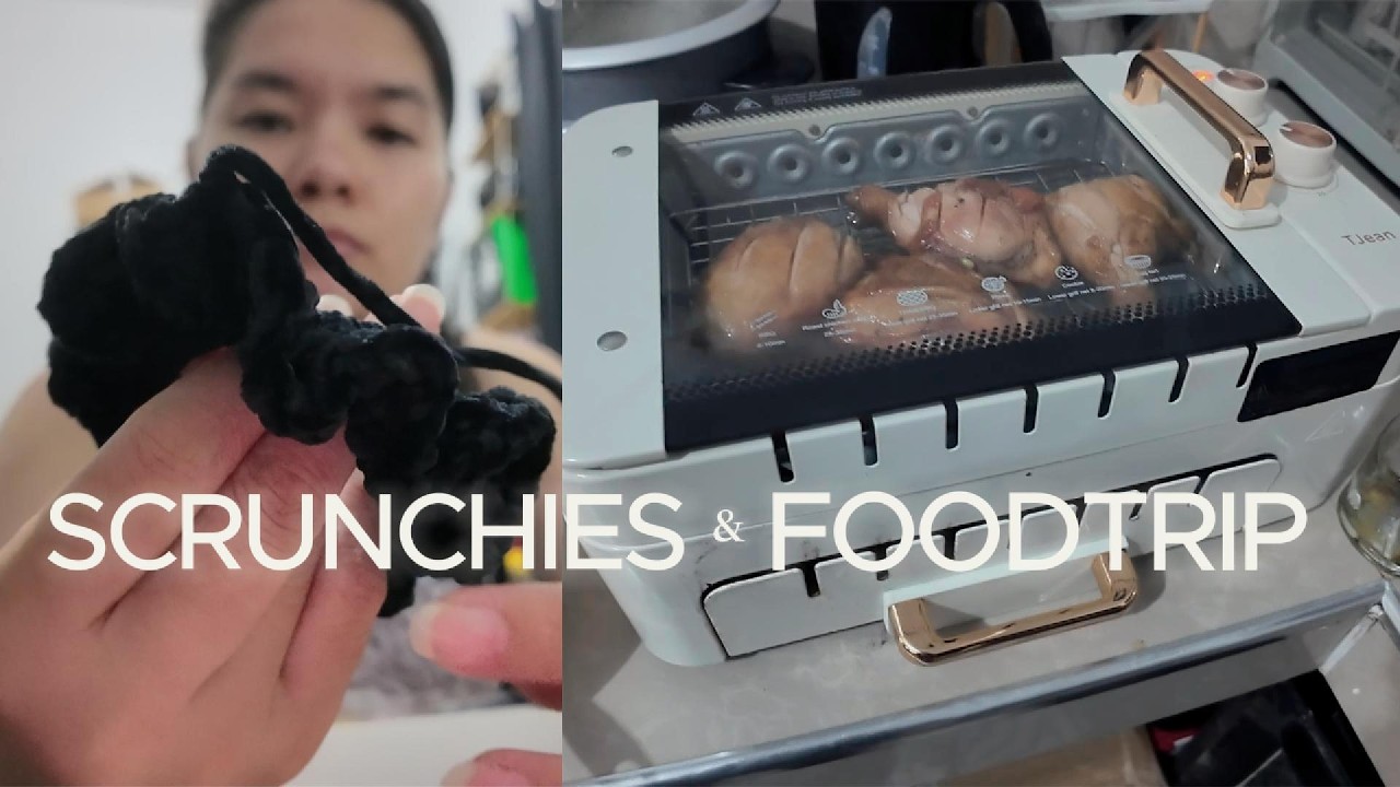 Crochet Scrunchies Making & What we ate while Mom was away - PapiTofi Vlogs