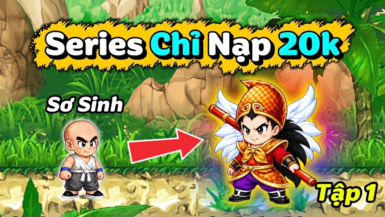 Ngọc Rồng Online - Hành Trình Chỉ Nạp 20k - Tập 1 #nro #ngocrongonline #super3 #caychay