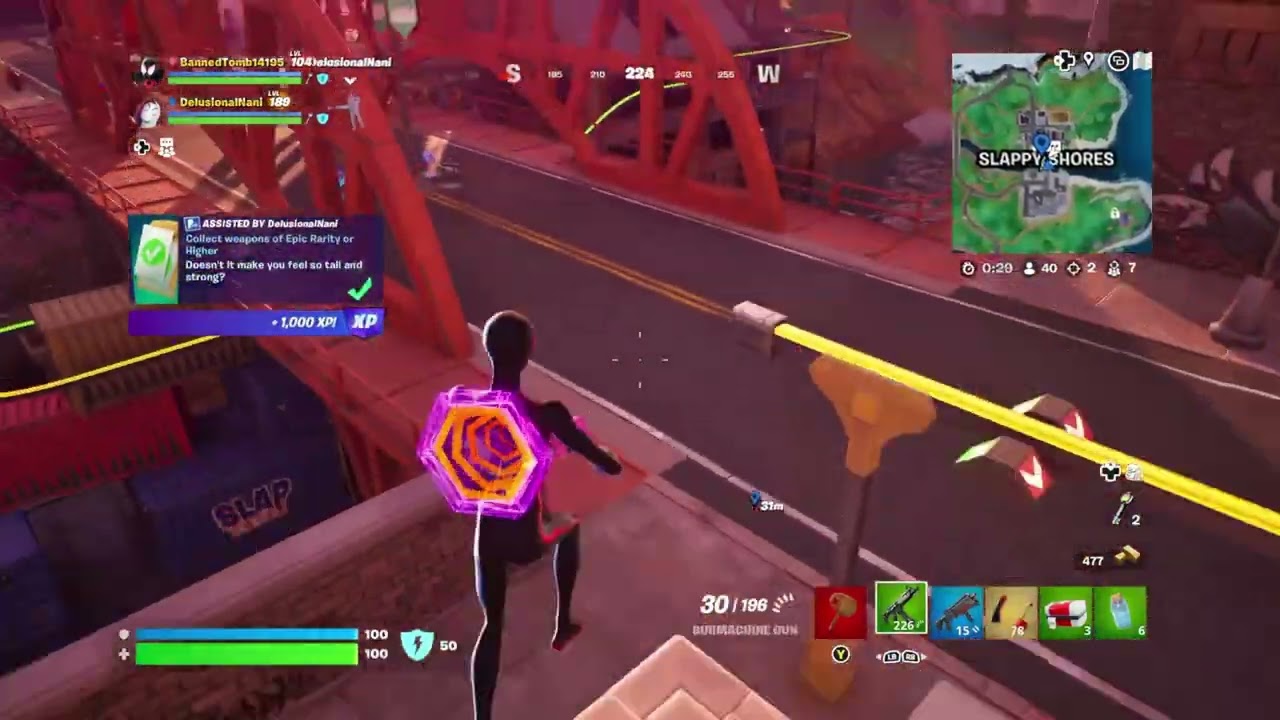 Miles Morales and Spider Gwen Across the Spider- Verse Fortnite gameplay 4k (60FPS)