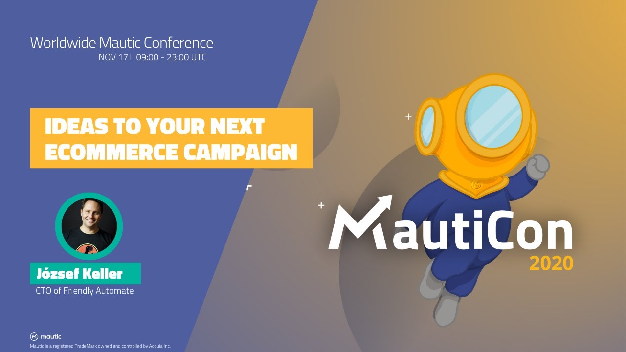 MautiCon 2020 - J&oacute;zsef Keller talks about ideas for your next eCommerce campaign