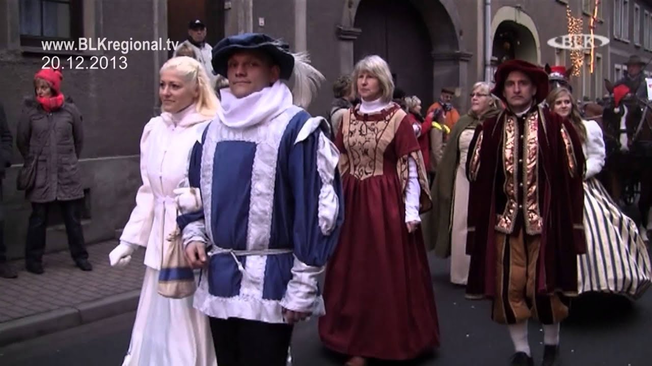 2013-12-20 Deutschlands größter Märchenumzug Bad Bibra mit Annica Sonderhoff BLK Regional TV