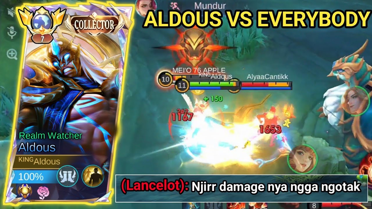 NGGA KASIH AMPUN ALDOUS FULL DAMAGE !!!! -MLBB