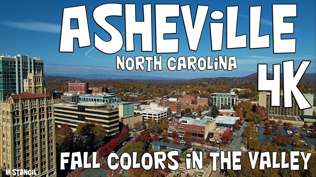 Asheville NC 4K /Autumn Time in the Valley (DJI Mavic Air 2S Drone Footage) Stunning Fall Colors!!