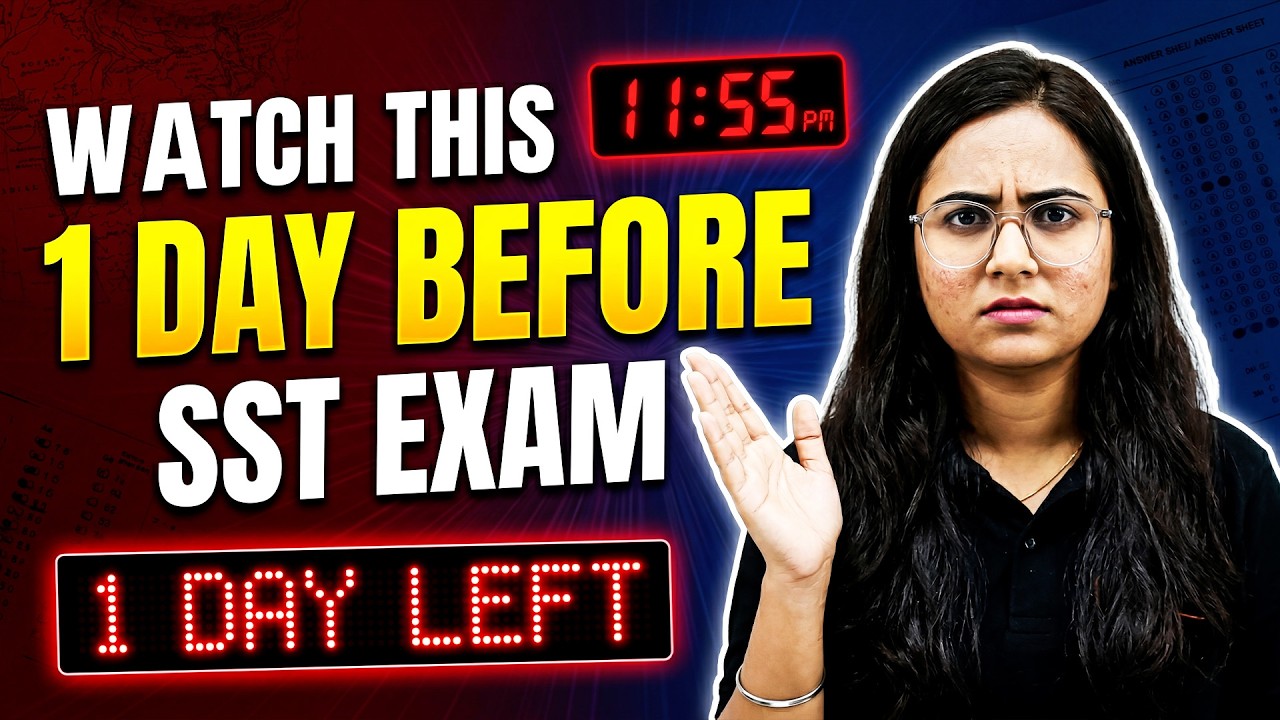 🔥 Last 1 Day Strategy for Class 10 SST 2026 | Final Board Exam Plan 💯