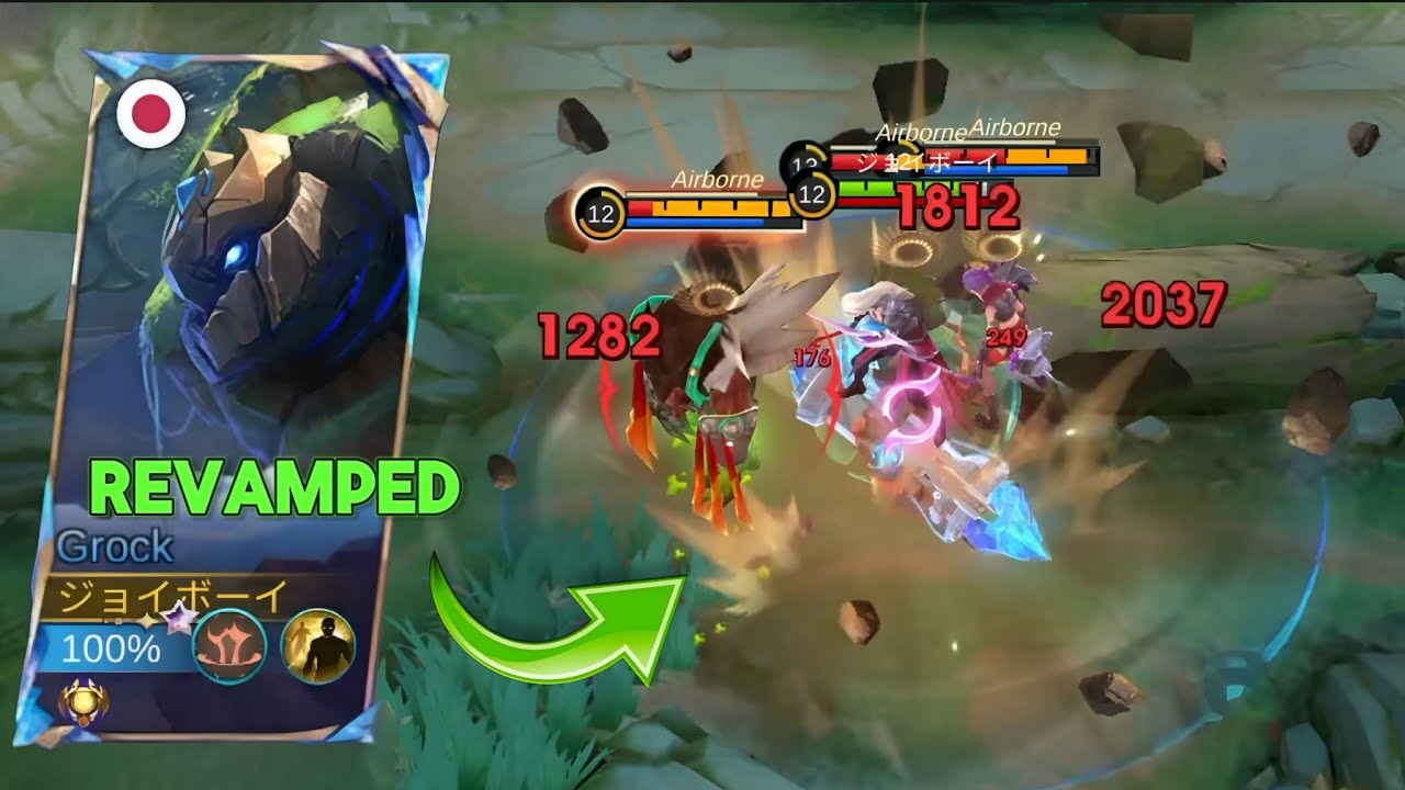Revamped GROCK is a MONSTER Now!! 💥 (One-Shot Build) | Mobile Legends