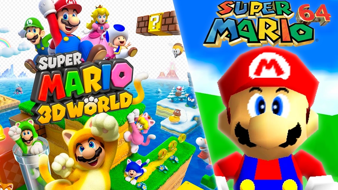 Super Mario 3D World + Super Mario 64 - 100% Full Game Walkthrough
