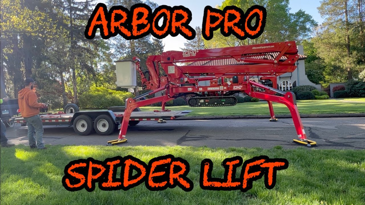 #372 Tree Work in a 83' Arbor Pro Spider Lift!!!