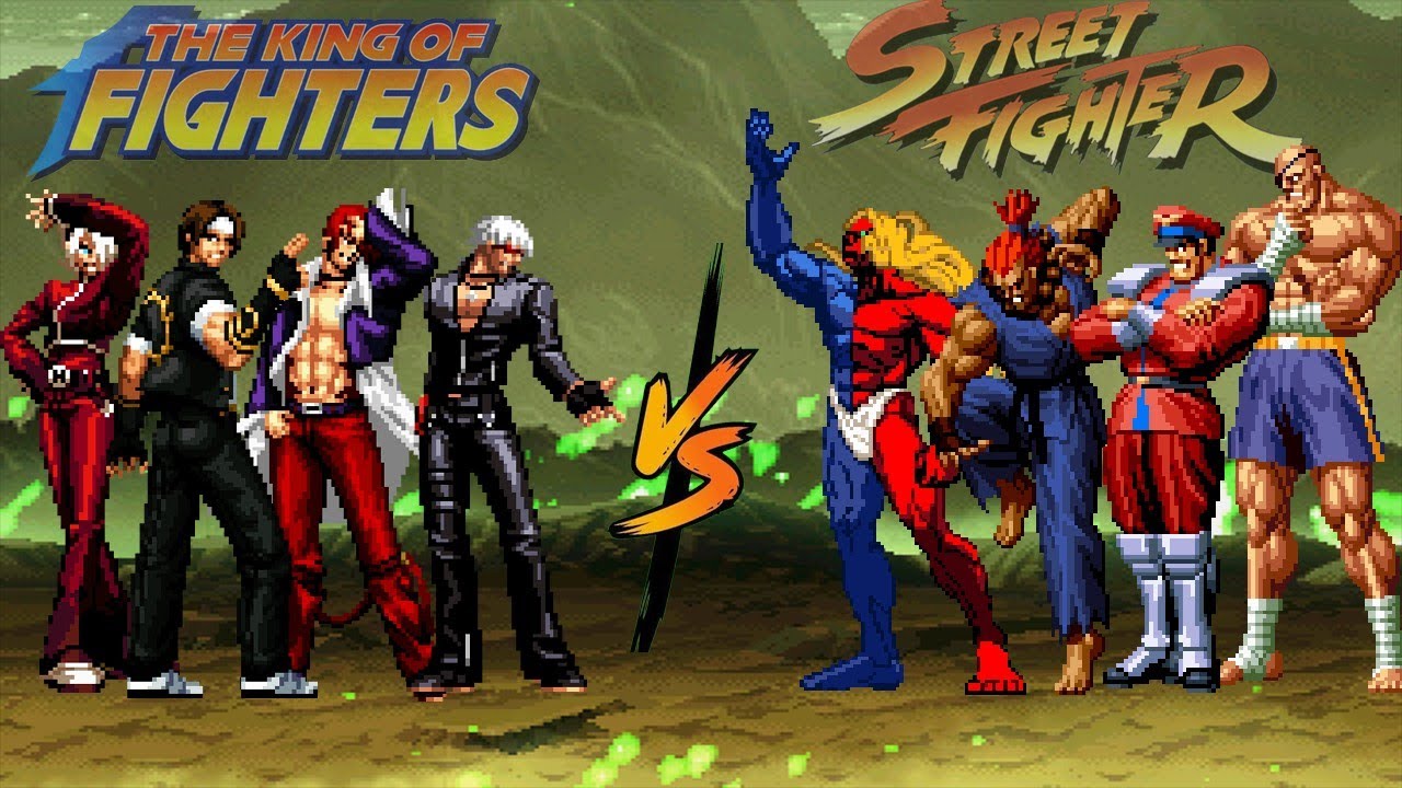 KOF Hero Team vs Street Fighter Bosses Team [Kof2002 Mugen]