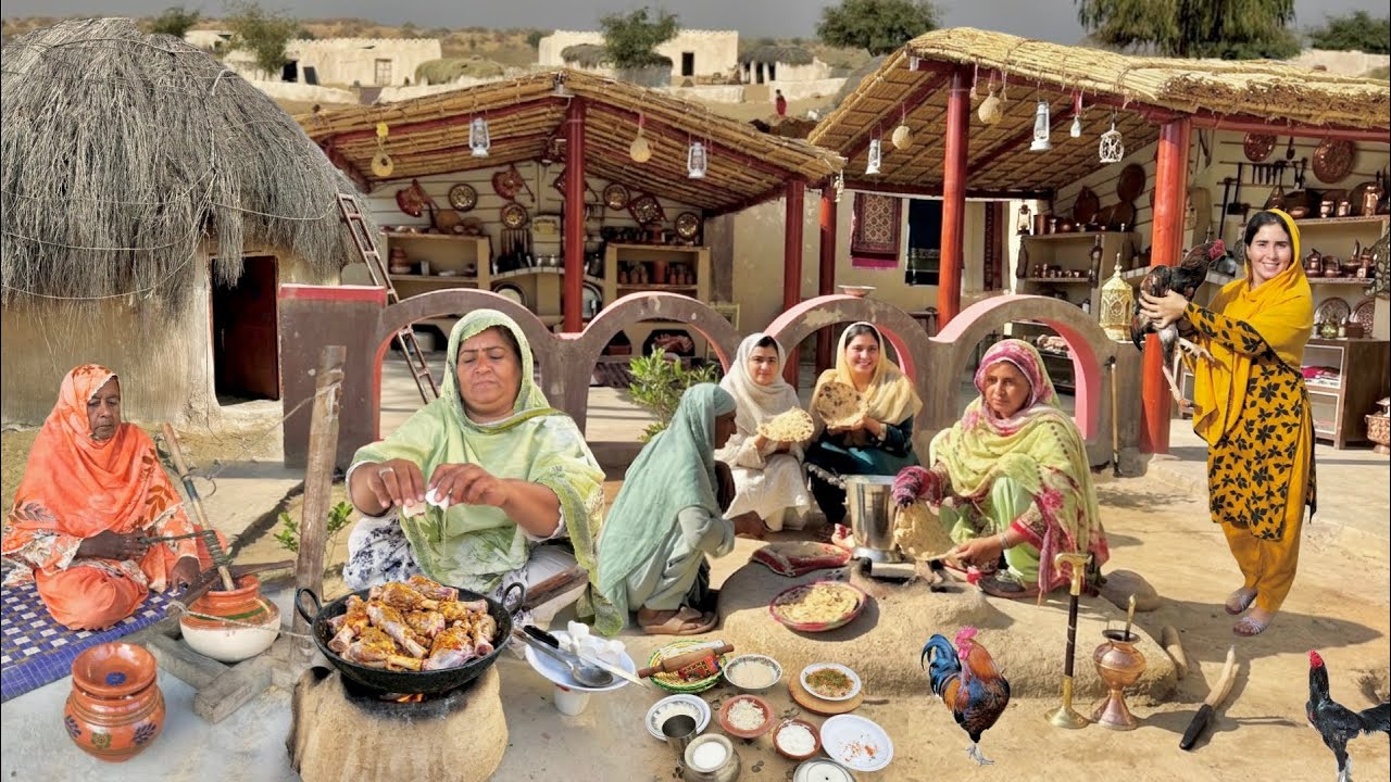 Morning Routine of Village Women Pakistan |Cooking Unique Traditional Food | Village Life Pakistan
