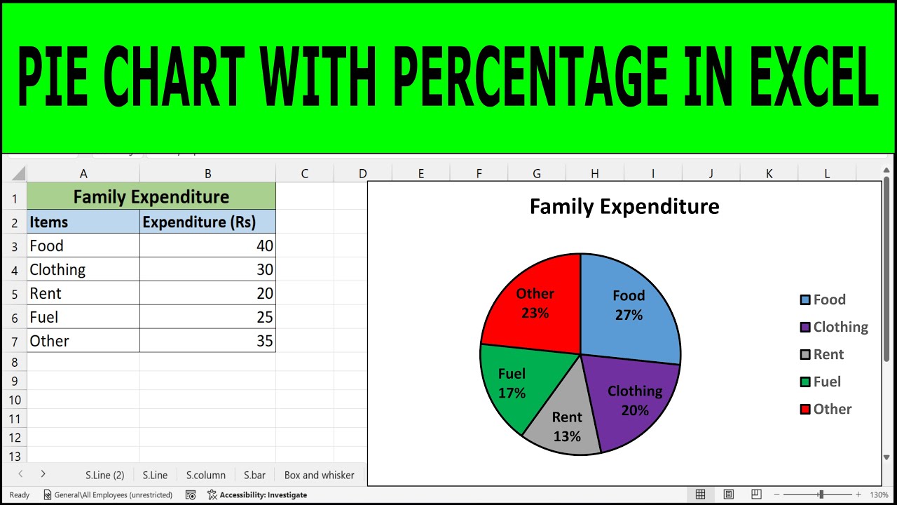 How to add percentage in pie chart | pie chart percentage | excel pie chart percentage