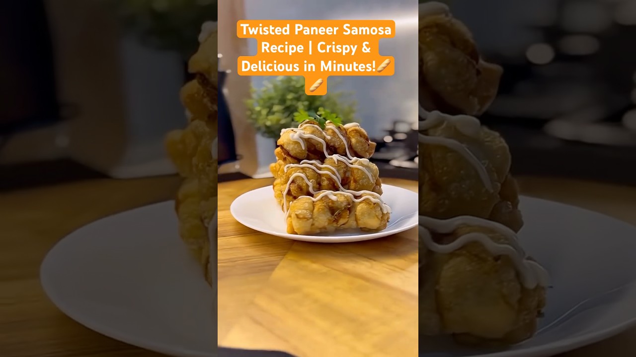 Twisted Paneer Samosa Recipe | Crispy & Delicious in Minutes!✨🔥🥖#shorts