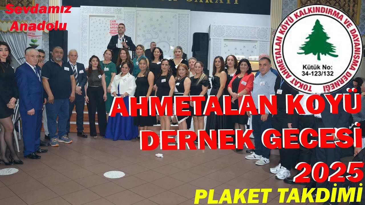 Ahmetalan K&ouml;y&uuml; Derneği - 2025 Plaket T&ouml;reni