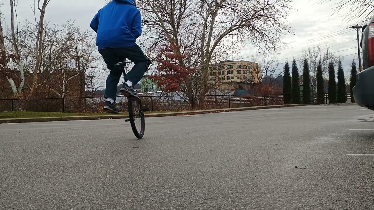 My First Unicycle Jump Mount!