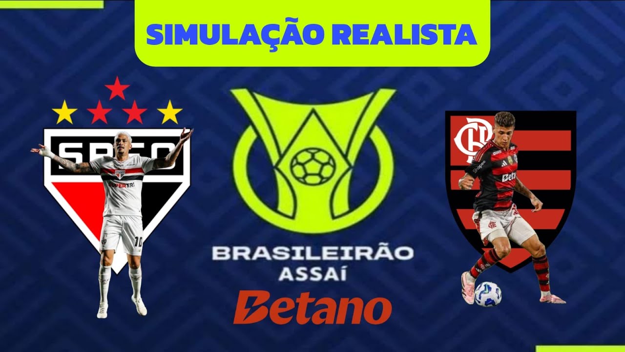 FLAMENGO X S&Atilde;O PAULO SIMULA&Ccedil;&Atilde;O REALISTA BRASILEIR&Atilde;O 05/11/2025