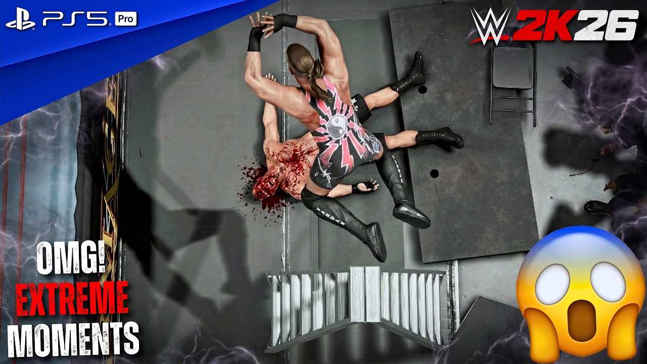 WWE 2K26 - Роб Ван Дам против Брока Леснара - Матч без правил | PS5 Pro [4K60]