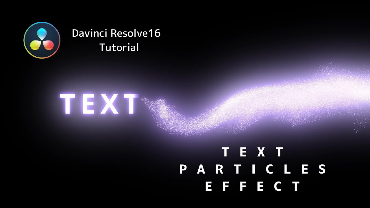 【DaVinci's Fusion】テキストパーティクル(Text Particles)の作り方 in フュージョン | DAVINCI RESOLVE 16