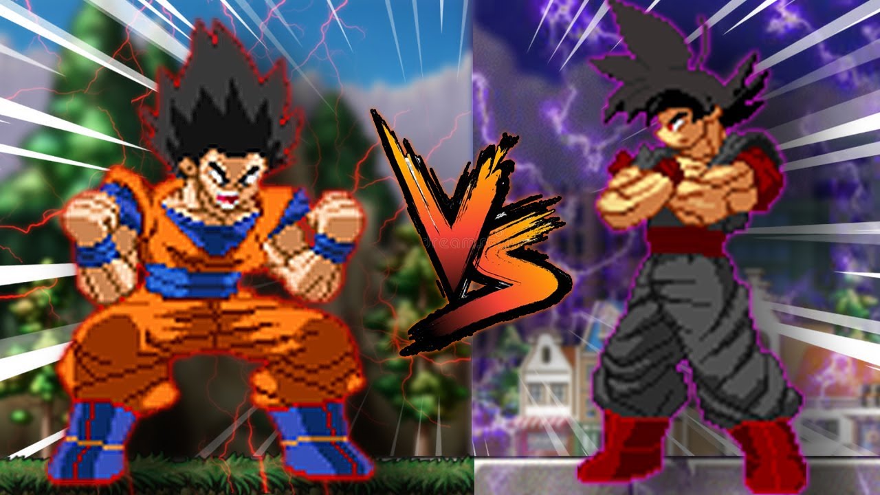 [What-If] Goku Vs Evil Goku (Sprite Animation)