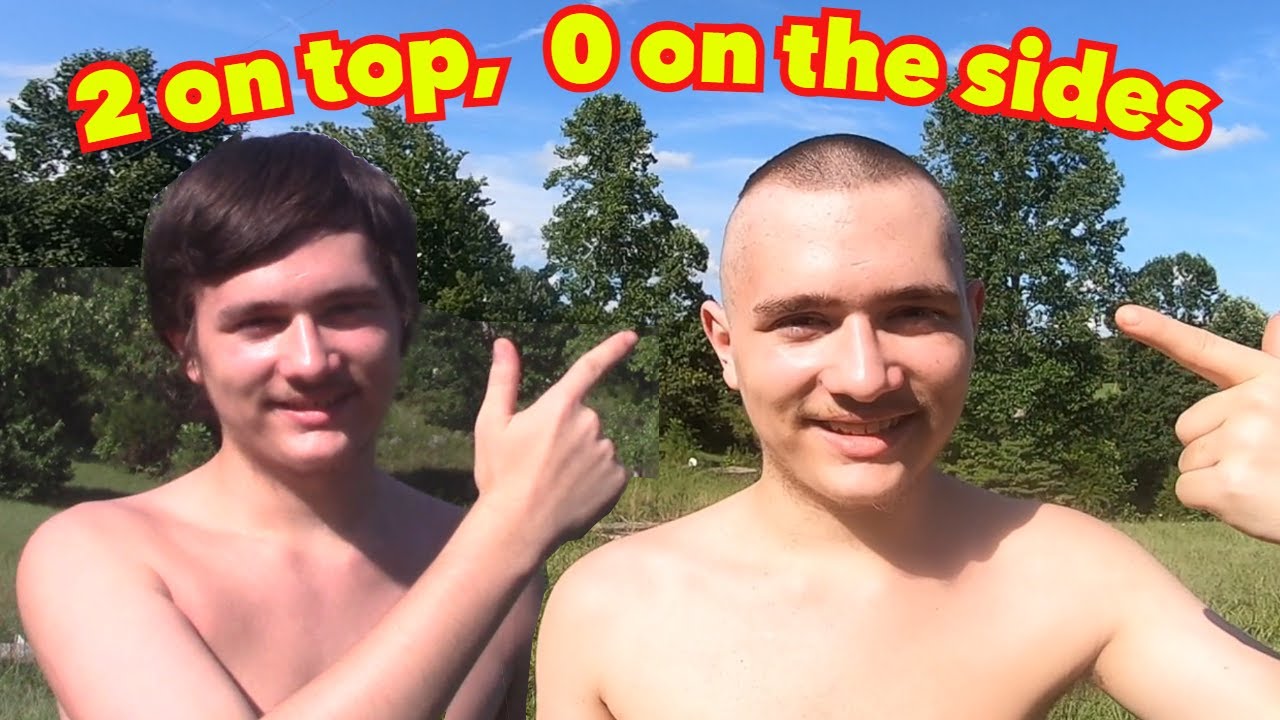How to give a High and Tight,  Military style Fade, hair cut. Buzz cut. 2, 1, 0...  A close shave!