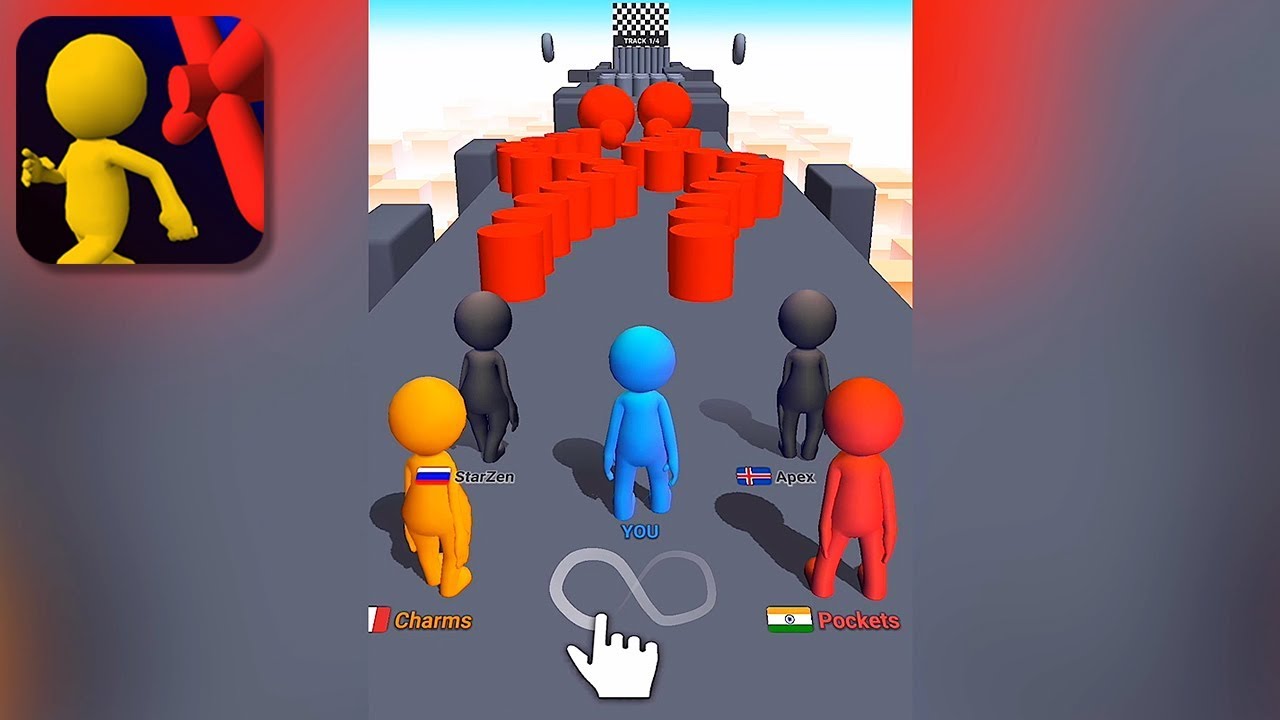 Human Runner 3D - Gameplay Showcase (iOS)