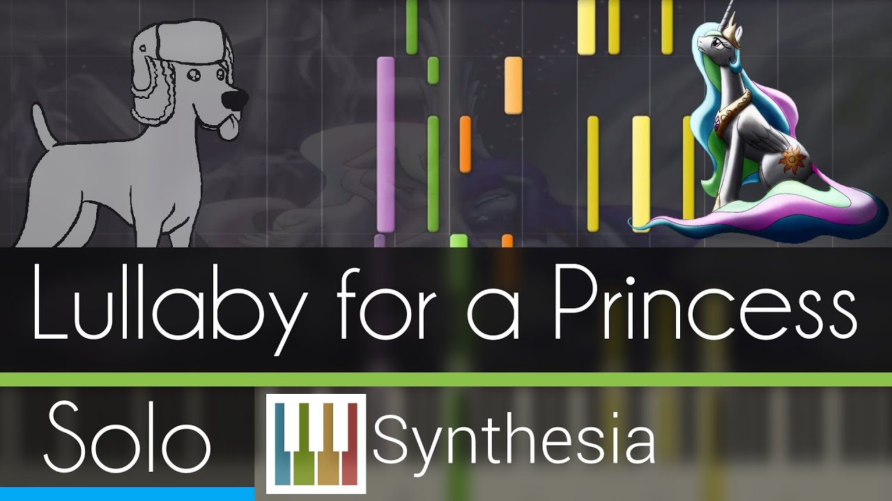 Lullaby for a Princess - |DUET PIANO TUTORIAL| - Ponyphonic -- Synthesia HD