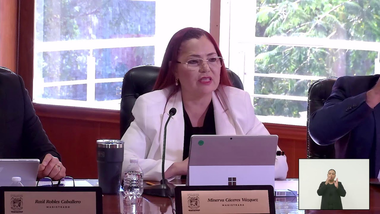 Sesión del Pleno del Supremo Tribunal de Justicia del Estado de Tamaulipas.