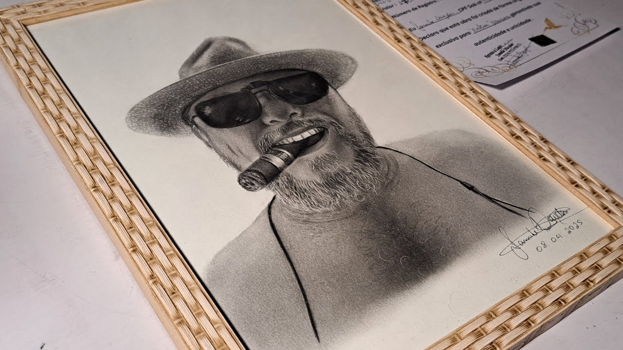 Desenhando um RETRATO REALISTA em Detalhes em Time Lapse.