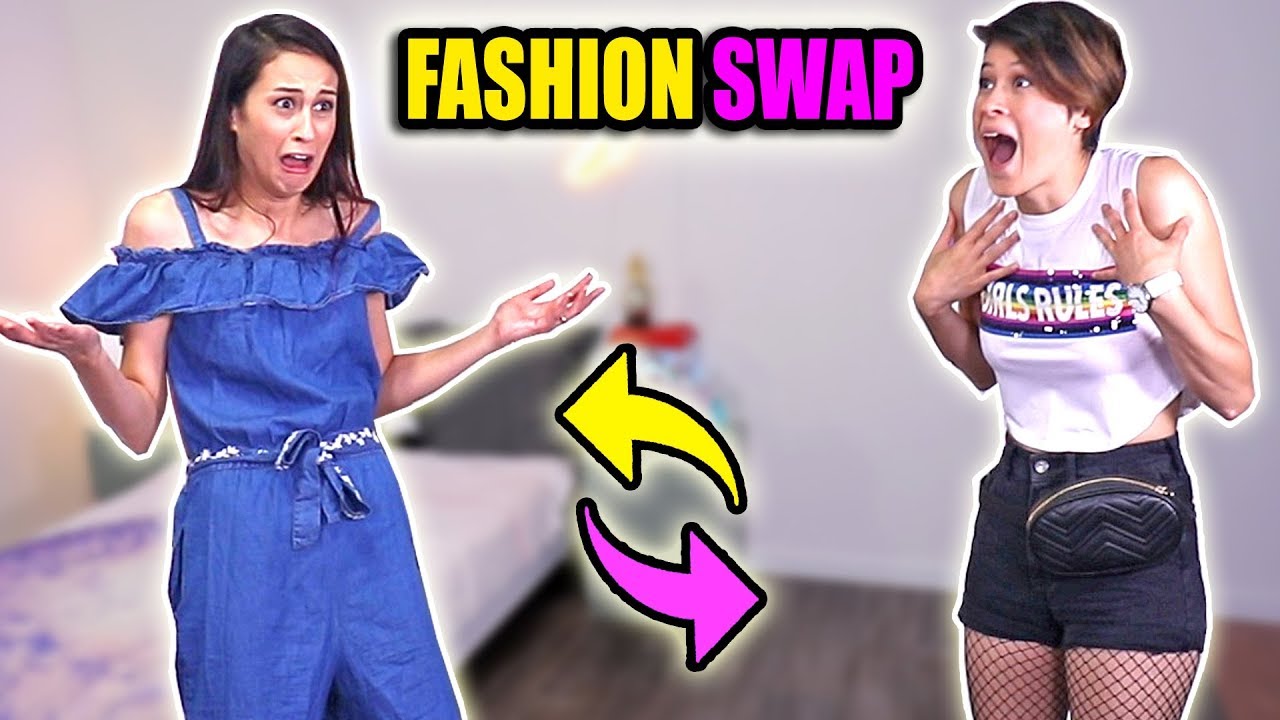 FASHION SWAP MET MIJN ZUSJE! || Challenge