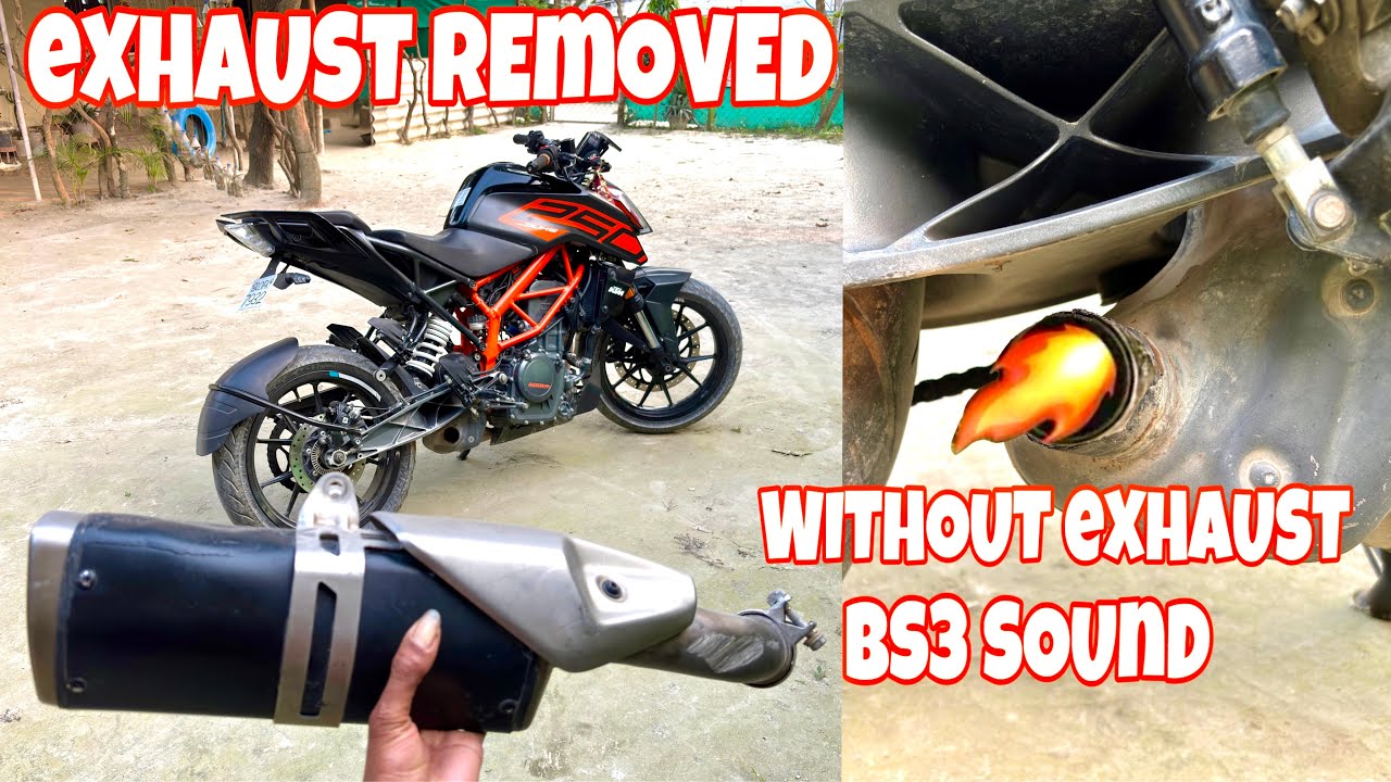 KTM Duke 250 silencer removed without silencer bs3 like sound