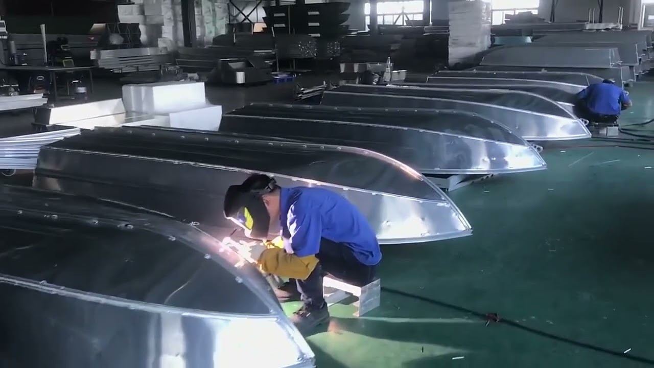 Kinocean Welding Aluminum Small V-Bottom Fishing Light Boat, Aluminum Boat, Fishing Boat