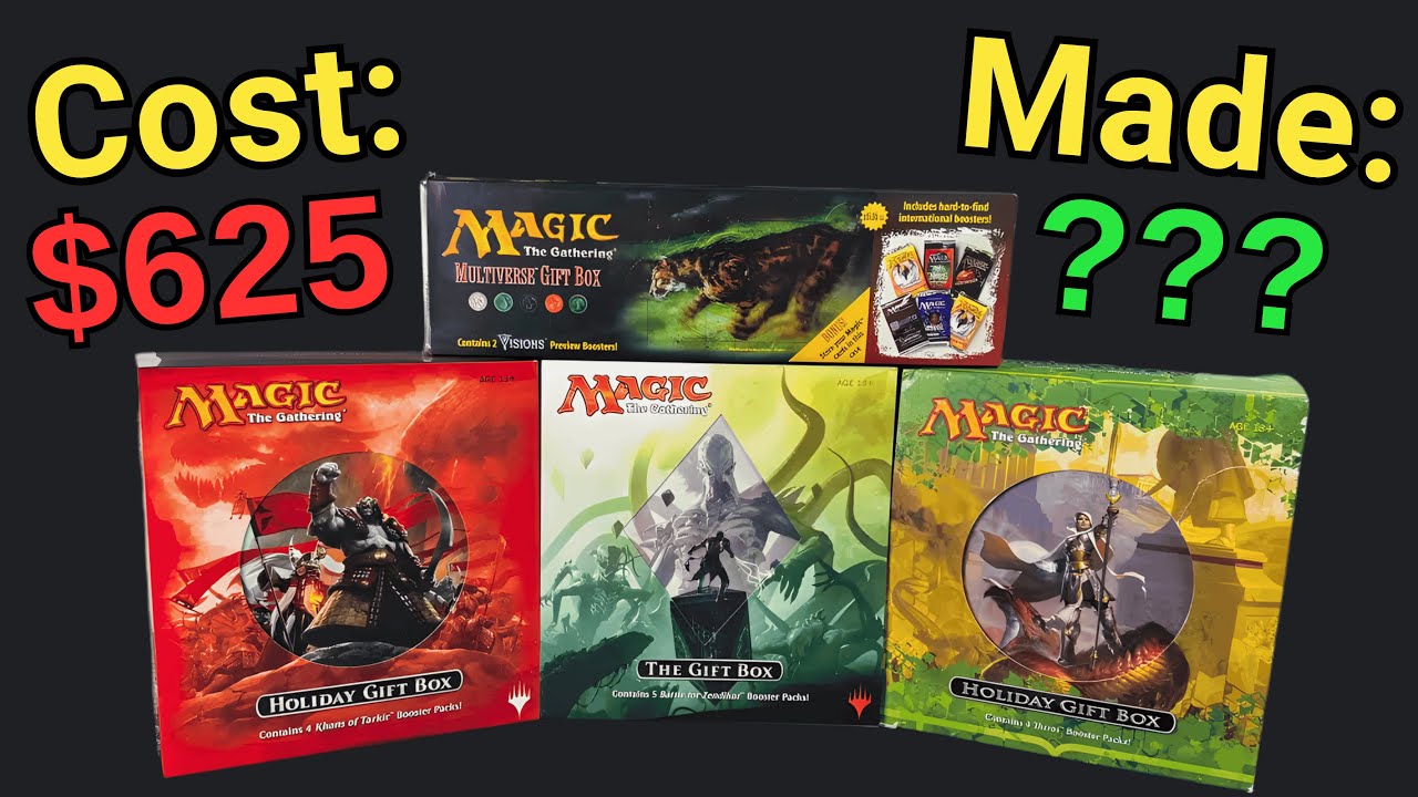 Распаковка рождественской коробки MTG 1996 года.