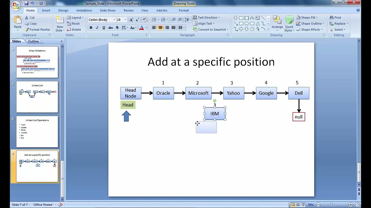 Data Structure Chapter 2  | InsertAt Method