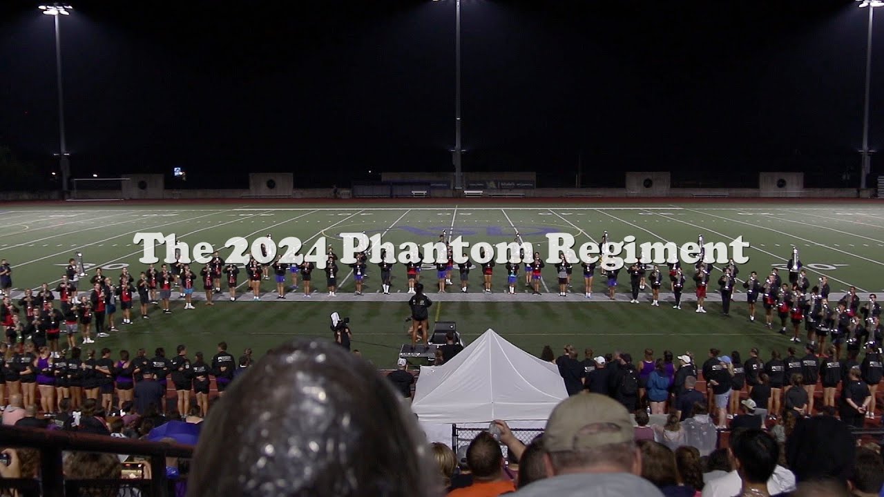 Phantom Regiment's hornline power at Allentown 2024 rainout