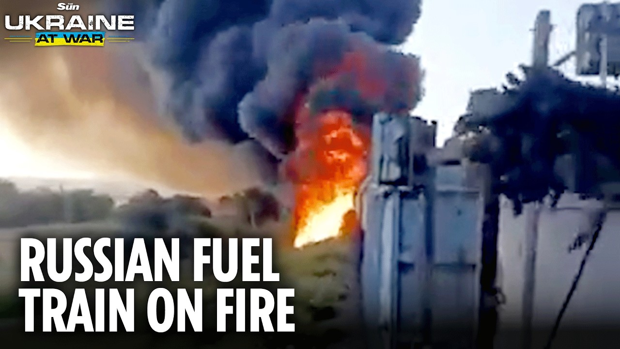 Illegal fuel strike! Ukraine targets Russian fuel train bound for Zaporizhzhia