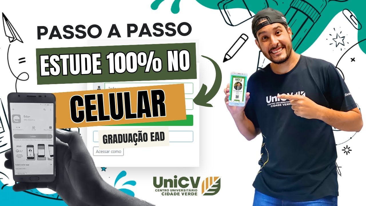 ESTUDE 100% USANDO SEU CELULAR / 100% NA PRÁTICA / PORTAL UNICV #unicv
