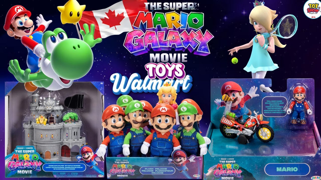 NEW Mario Galaxy Movie Toys at Walmart Canada! Rare Rosalina Figure!