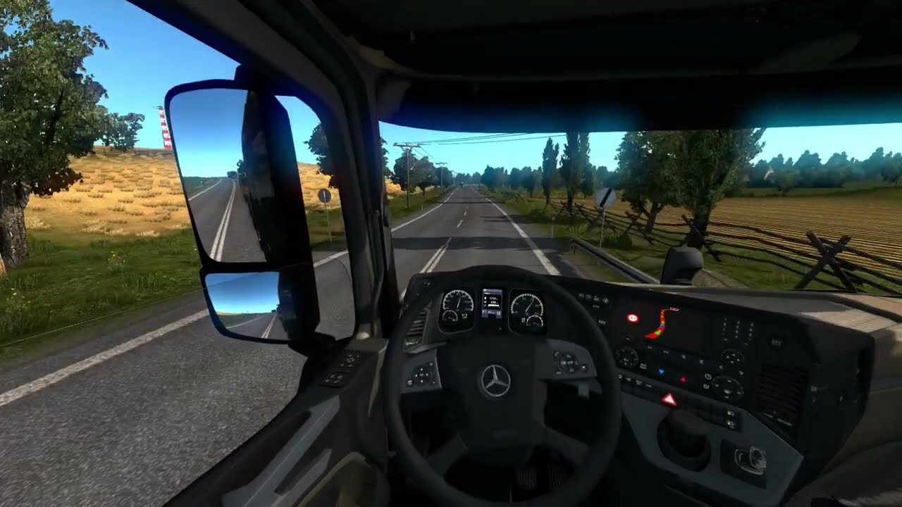 Realistic Driving” / “Relaxing ETS2 - Mercedes Euro Truck Simulator 2 - Gameplay p1
