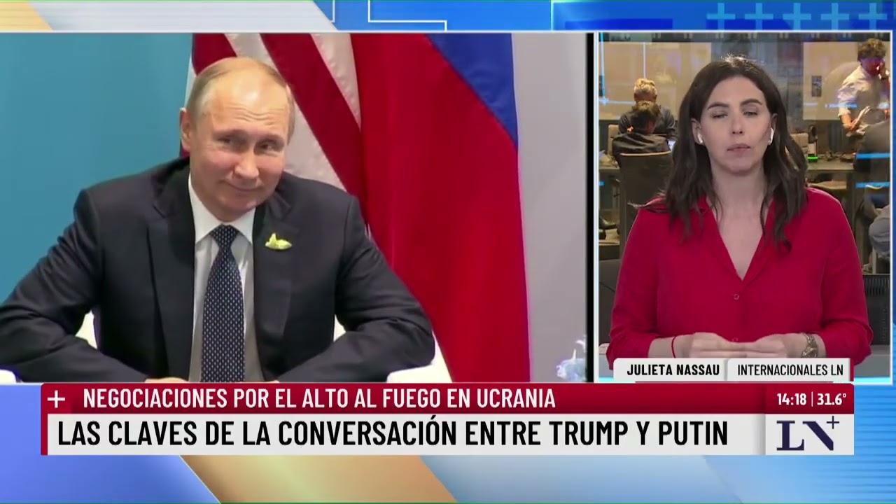 Terminó la llamada entre Trump y Putin en las negociaciones por el alto al fuego en Ucrania