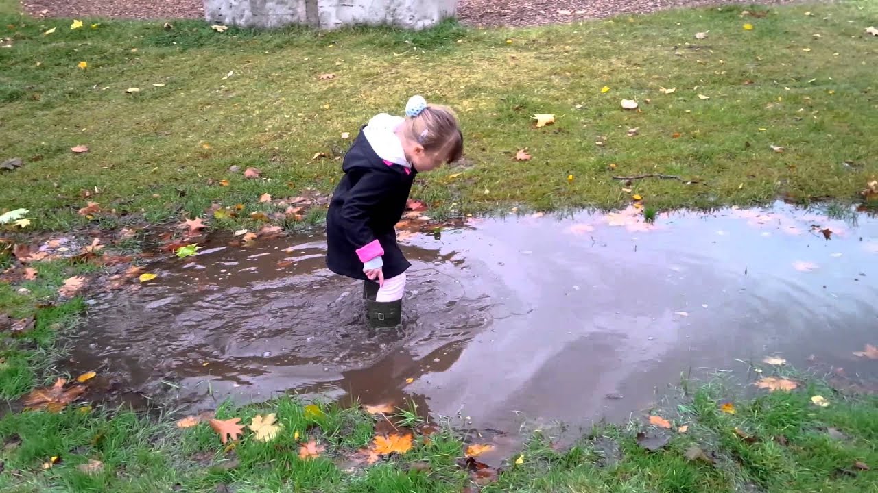 Puddle fun in Moncur Lake