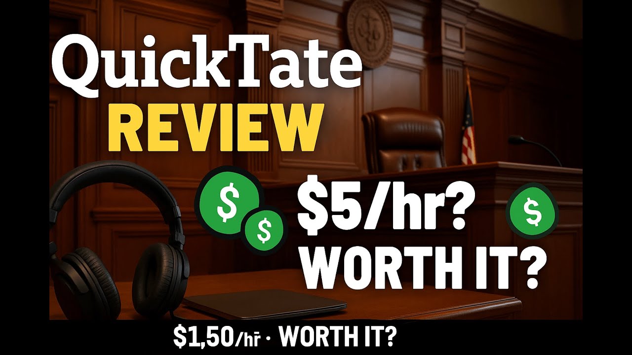 &ldquo;QuickTate Transcription:  Side Hustle or Time Waste&rdquo;. #workfromhome #remotework #transcription