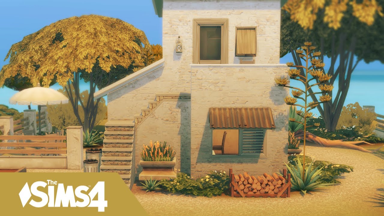 TARTOSA STARTER VILLA 🏡🌞🍹 | SIMS 4 | Stop Motion Speed Build ⏩| No cc