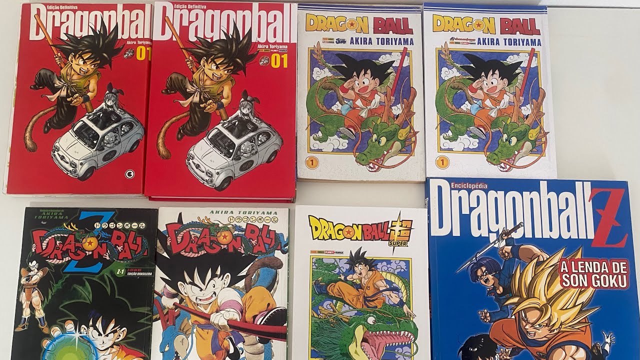 Minha coleção de primeiras edições de Dragon Ball.