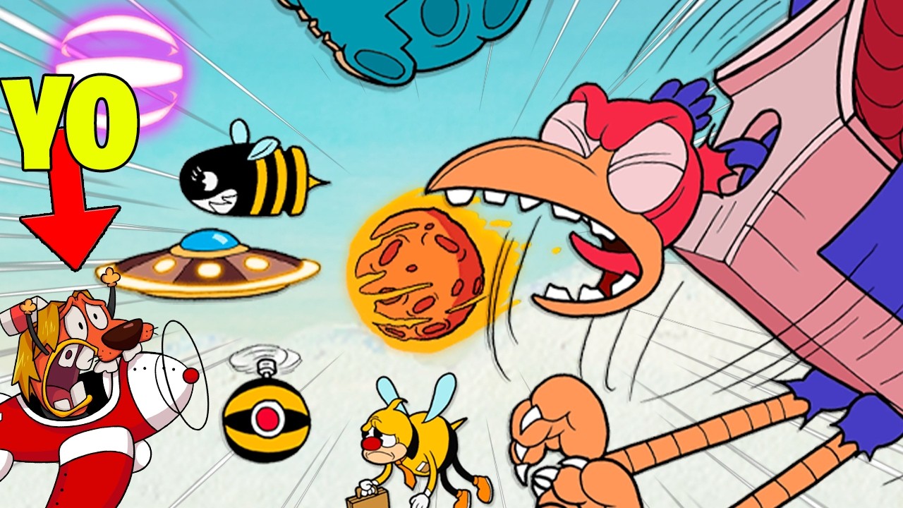 Cuphead, pero los JEFES usan PROYECTILES RANDOM 🤯 TODOS LOS JEFES RETO* Hackeando cuphead cap. 3