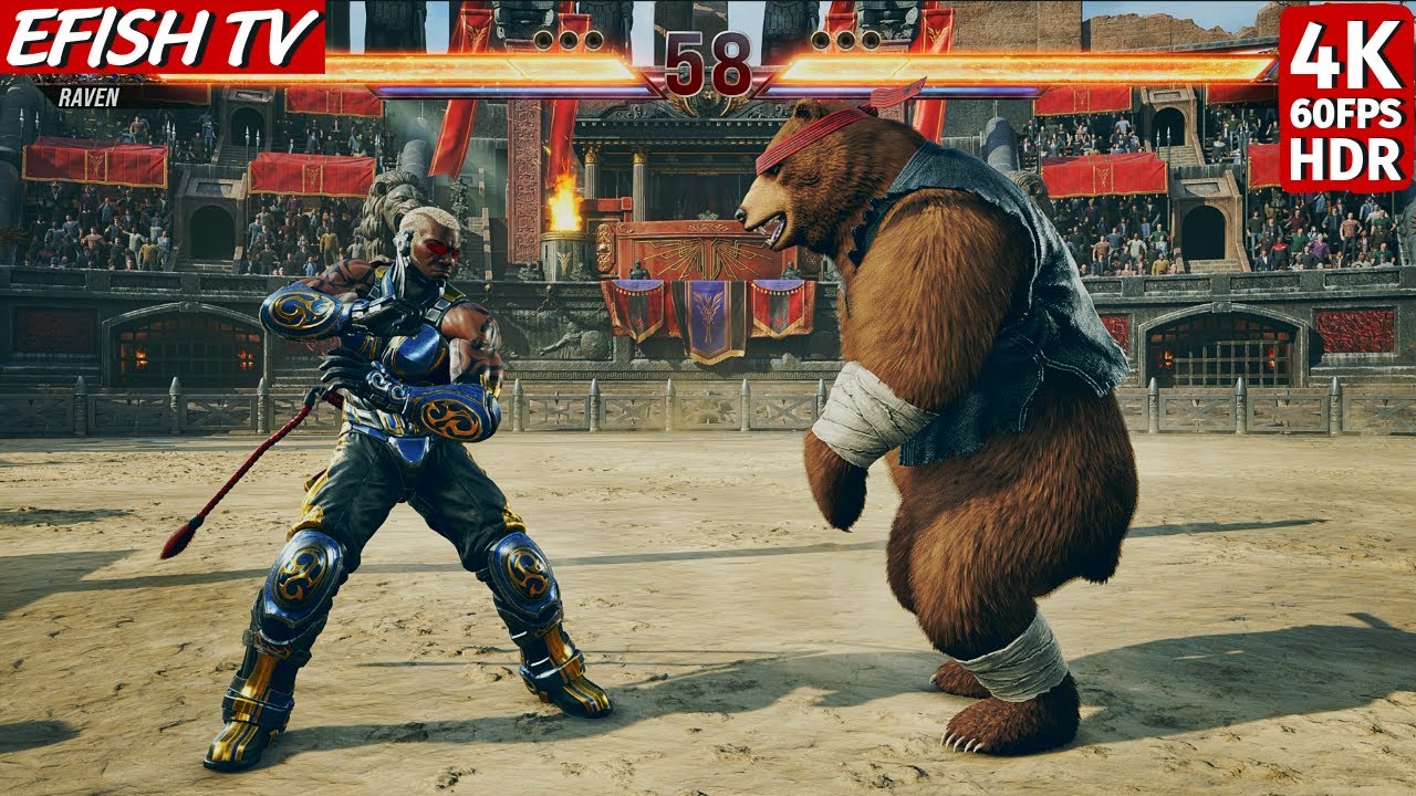 Raven vs Kuma (Hardest AI) - Tekken 8