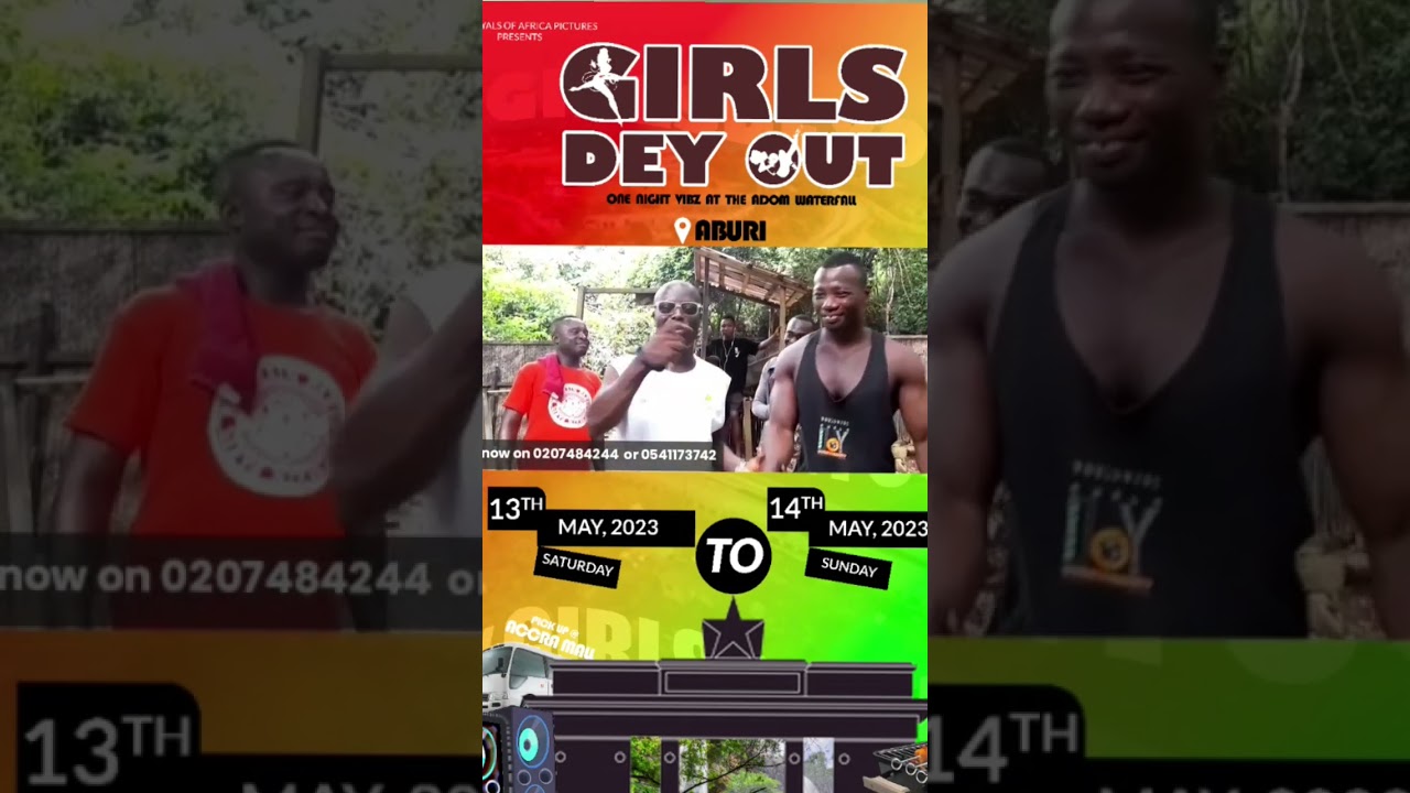 Oheneba Ntim-Barima of #omanfm and #net2tvgh endorsed THE GIRLS DEY OUT TRIP, at the Adom waterfall