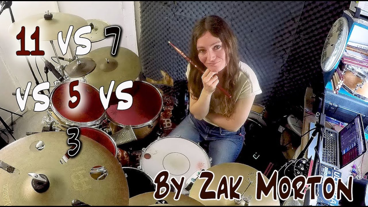 11 vs 7 vs 5 vs 3 polymeter (by Zak Morton)