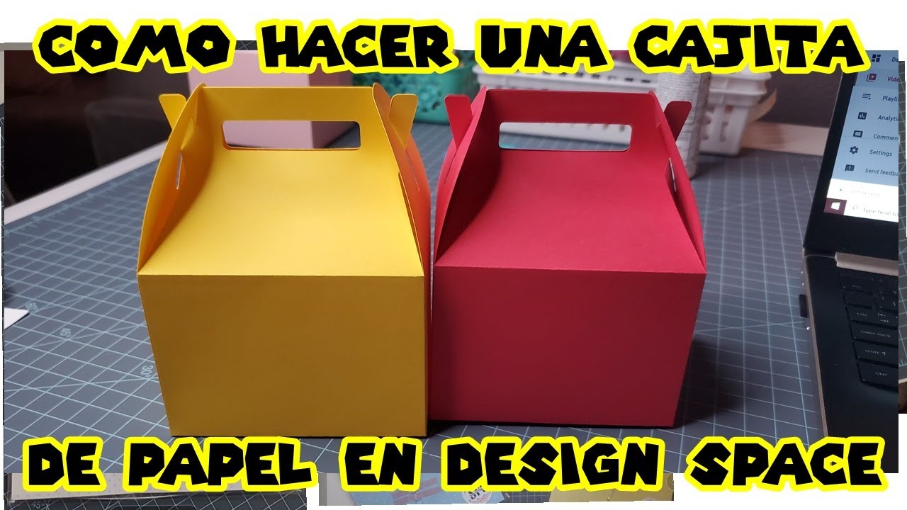 como hacer una cajita de papel en design space