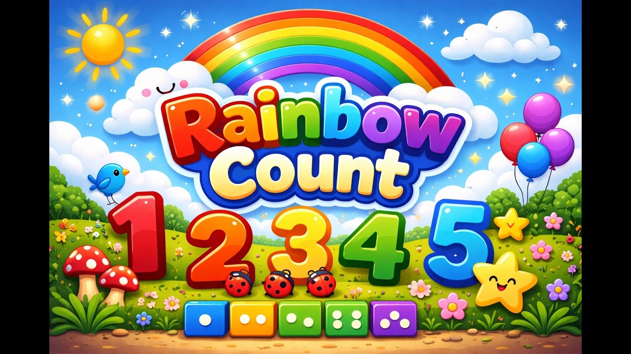 Rainbow Count – Learn with Colors