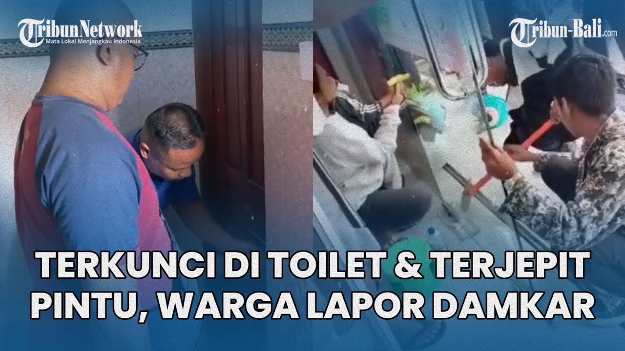 Terkunci Di Toilet Dan Tangan Anak Terjepit Pintu, Warga Lapor Damkar Gianyar Bali