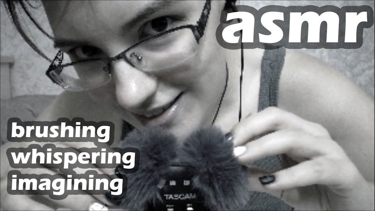 ASMR Play Pretend with fluffy windscreens &ndash; binaural brushing, blowing & unintelligible whisper