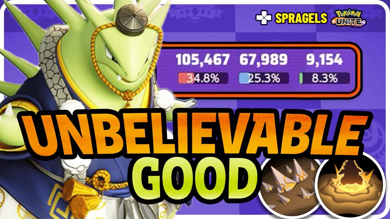 Tyranitar Is Still BUSTED! See Why With This Tyranitar Build... | Pokemon Unite
